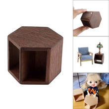 Mini Mesa de madera de nogal para decoración de casa de muñecas, juguete en miniatura, 1/12 2024 - compra barato