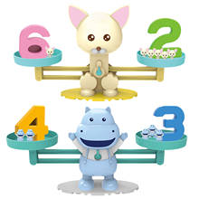 Montessori Weight Animal Balance Math Toys Arithmetic Learning Monkey Animal Balance Scale Number Game Learning Toys For Kids 2024 - buy cheap