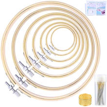 LMDZ marco de bambú bordado anillo de aro de bordado utensilio para bordado de punto de cruz redonda lazo mano hogar herramientas de costura 2024 - compra barato