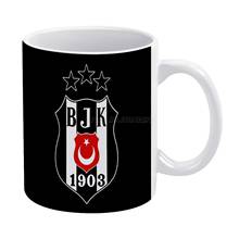 Taza blanca con logotipo de Besiktas para café, té de la tarde y Navidad, tazas de cerámica de 330ml para café Besiktas Jk Besiktas Spor 2024 - compra barato