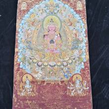 Тибетская шелковая вышивка в Непале, статуя Гуаньинь Будды Thangka росписи 2024 - купить недорого