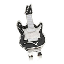 Alloy Electronic Guitar Visor Clip-on Golf Ball Marker Gift for Golfer 2024 - buy cheap