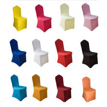 New Arrival Seat Covers Comfortable Wrinkle Resistant Spandex Chair Hood Removable Stretch Dining Room Banquet Chair Covers Home 2024 - buy cheap