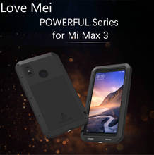 Love Mei Powerful Waterproof Metal Armor Case For Xiaomi Mi Max 3 Shockproof Rugged Full Body Protective For Xiaomi Max 3 Cover 2024 - buy cheap