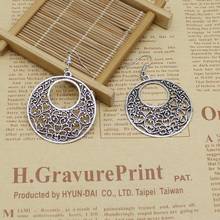 Vintage fashion jewelry earrings hollow carved round earrings ethnic style earrings bohemian style jewelry gifts 2024 - buy cheap