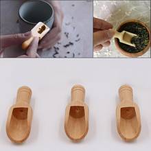 Cuchara de madera Natural para café, té, azúcar, sal en polvo, cuchara, utensilio de cocina 2024 - compra barato