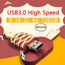 Special Usb Flash Drive 1TB Ice Cream Pen Drive 32gb Mini Usb 3.0 Stick Memory Card Pendrive 3.0 16gb 8gb 64gb 2TB Creativo Gift 2024 - buy cheap