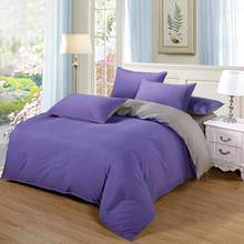 50 Bedding Set 7 Size Grey Blue Pink Solid Bed Linen 4pcs/set Duvet Cover Sets Bed Sheet Ab Side Home Textile 2019 2024 - buy cheap