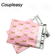 Envelopes de plástico rosa com fechamento automático, sacos para envio postal, a prova d'água, 26x33cm, 100 peças 2024 - compre barato