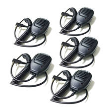 5 pces walkie talkie handheld microfone para baofeng UV-5R rádio com ptt mic k porta portátil ham rádio alto-falante para uv 5r 82 888s 2024 - compre barato