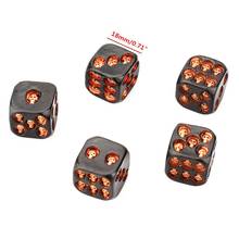 5pcs/set 18mm Skull Bones Dice 6 Sided Resin Skeleton Dice Club Pub Party Board Game Children Adult Toy 2024 - buy cheap