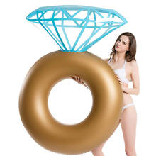 Flotador de piscina inflable con diseño de anillo de diamante para adultos, flotador de piscina gigante, Mattres, juguetes de piscina de agua circular 2024 - compra barato