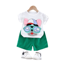 Fashion Children Clothes Summer Baby Girls Clothing Boys Cartoon T-Shirt Shorts 2Pcs/Sets Toddler Active Costume Kids Tracksuits 2024 - buy cheap