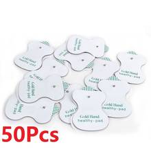 50PCS White Electrode Pads for Digital TENS Therapy Machine Slimming Electric Body Massager Cervical Vertebra Pad Wholesale 2024 - buy cheap