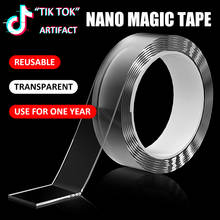3/5m Nano Traceless Plant Extracts Double-Sided Tape Reusable Removable Sticker Washable Adhesive Loop Disks Tie Glue Gadget New 2024 - buy cheap
