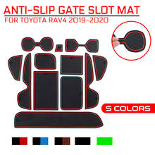 Anti-Slip Mat Gate Slot Mats Cup for Toyota RAV4 2019 2020 For XA50 RAV IV 50 Rubber Pads Rug Car Stickers Accessories 2024 - buy cheap