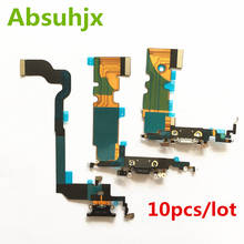 Absuhjx-Cable flexible de puerto de carga para iPhone 8 Plus, cargador de 4,7 '', 8 P X, Conector de puerto USB, Cable flexible, 10 Uds. 2024 - compra barato