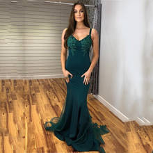 Smileven сексуальное темно-зеленое Русалка вечернее платье Robe de Soiree кружевное платье для выпускного вечера мягкие атласные вечерние платья Vestido de Festa 2024 - купить недорого
