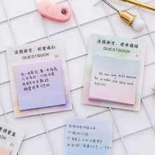 Creative Gradient Color Memo Pads Sticky Notes Cute Notepad Posted It Note Korean Stationery Office School Supplies 2024 - buy cheap