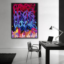 Graffiti wall picture abstract canvas painting modern posters paintings for living room wall decoration no frame 2024 - buy cheap