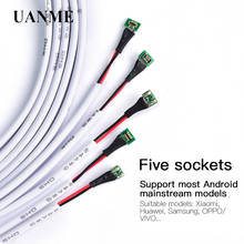 5 в 1 Текущий Профессиональный Тестовый Кабель для samsung huawei OPPO VIVO Xiaomi Android Батарея активация заряда плата кабель питания 2024 - купить недорого