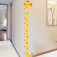 Height Measure Wall Stickers PVC Material DIY Cartoon Giraffe Wall Decals for Kids Rooms Baby Bedroom Decoration 2024 - buy cheap