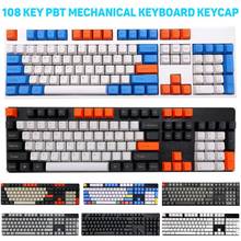 108Pcs Universal Key Cap Set Color Matching Ergonomic Keycaps for Cherry MX Mechanical Keyboard Key Caps Keyboards Accessories 2024 - buy cheap