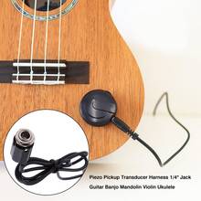 Guitar Violin Pickup Accessories Guitar Violin Pickup Piezo Transducer Bridge Set With Tone Volume Knob Piezo Pickup Set Bass 4 2024 - buy cheap
