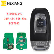 HEXIANG Smart Remote Car Key For Audi Q5 A4L A5 A6 A7 A8 315/434/868MHz FCCID 8T0959754C PCF7945Chip 2024 - buy cheap