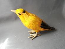plastic& furs simulation yellowbird 20x10cm yellow bird hard model home decoration Xmas gift a0811 2024 - buy cheap