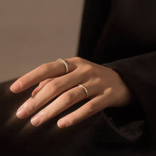 Modaone simples delicado dedo de colisão do vintage thai prata cor anel para mulheres meninas coreano moda presentes jóias na moda 2024 - compre barato