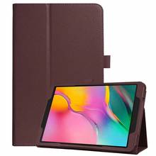 Funda para tableta Samsung Galaxy Tab A A6, 10,1, 2016, T585, T580, SM-T580, T580N, de piel sintética, plegable, estilo Litchi 2024 - compra barato