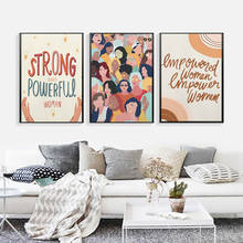 Modern Feminist Poster Girl Power Art Print Empowered Women Rainbow Canvas Painting Wall Picture Bedroom Decoration 2024 - buy cheap