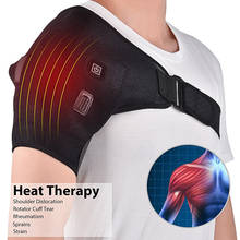 USB Heated Shoulder 3 Level Heating Brace Pain Relief Adjustable Single Shoulder Support Hot Cold Therapy Wrap Warm Pad Guard 2024 - buy cheap