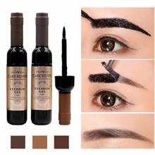 Tinte para cejas de larga duración, crema de Gel para cejas, maquillaje, cosméticos, vino tinto, resistente al agua, Peel Off, tatuaje 2024 - compra barato