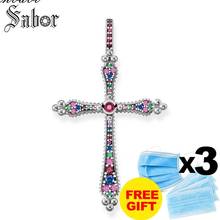 Pendant Royalty Cross 2020 silver color Zirconia For Women Gift Key Chains Jewelry Pendant Fit Necklace thomas 2024 - buy cheap