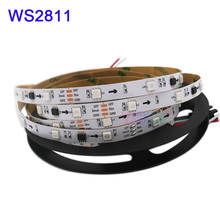 Fita de luz de led ws2811 ic rgb, fita de led inteligente de 1m/2m/3m/4m/5m ws2811, 12v, 30/60leds/m 2024 - compre barato