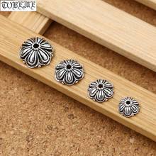 Handmade 925 Silver Beads Cap Jewelry Findings Flower Bead Cap Pure Silver Jewelry Accessories Bead Cap 2024 - buy cheap