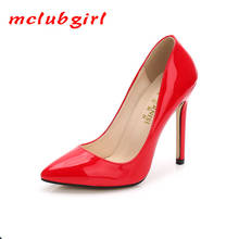 MCLUBGIRL/женские тонкие туфли на каблуке 11 см; Женские туфли на очень высоком каблуке с острым носком; Пикантные туфли-лодочки для ночного клуба; WZ 2024 - купить недорого