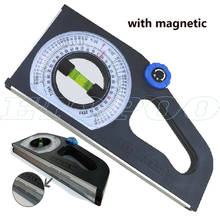 Multifuncional magnetic gradometer Slope medidor de Ângulo transferidor com forte base magnética 2024 - compre barato