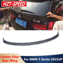 Real Carbon Fiber Car Rear Spoiler Middle Trunk Wing Spoiler Tail Decoration Strip For BMW X5 F15 2015+ 2024 - buy cheap