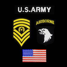 Bandera de Estados Unidos, 101st parches Airborne, parche militar táctico del ejército de EE. UU., parches de insignias bordadas en 3D 2024 - compra barato