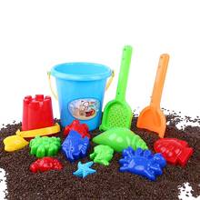 Conjunto de brinquedos infantis de praia, peças, areia, brinquedos de praia, para crianças, educativo, montessori, jogo de verão 2024 - compre barato
