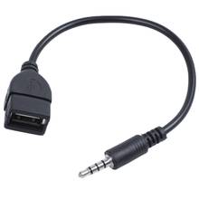 Conector USB superior, AUX, 3,5mm, para o, cable de carga de datos, negro 2024 - compra barato