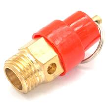 Válvula de segurança bsp para compressor de ar, válvula de alívio de pressão, válvula de liberação pop-off, rosca macho, 1/4 psi, 215 polegadas