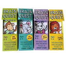 4 boxes/set Brain Quest English intellectual develop card books questions and answers card smart start Child kids education 2024 - buy cheap