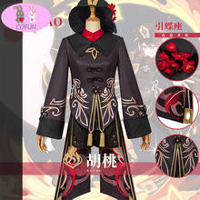 Fantasia para cosplay de anime genshin edição hutao, uniforme de jogo para fantasia feminina de halloween 2024 - compre barato
