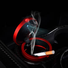 Cinzeiro do carro led luz cigarro fumaça titular para mini cooper portátil universal acessórios de decoração 2024 - compre barato