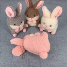 Size 12CM Approx, Small 4Colors Rabbit toy , Little Kid's Keys Pendant Toy , Stuffed Animal Keyring Toy 2024 - buy cheap