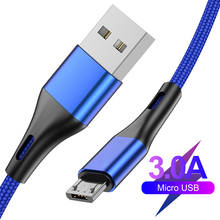 Micro USB Cable 3A Nylon Fast Charge USB Data Cable for Samsung Xiaomi LG Tablet Android Mobile Phone USB Charging Cord 2024 - buy cheap